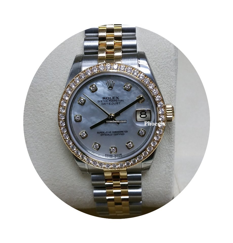 Rolex DATEJUST MOP DIamond YG 178383...