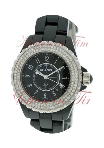 Chanel J12 33mm Quartz, Black Dial, Diam...