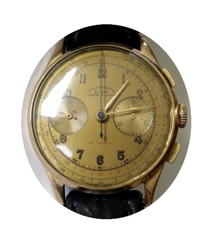 Chronographe Suisse Cie 18k Gold Landero...