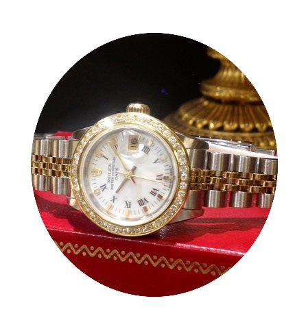 Rolex Oyster Perpetual Date Diamonds Yel...