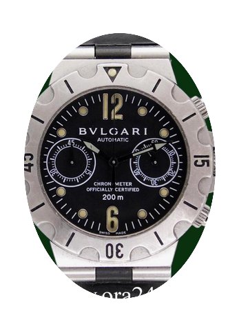 Bulgari Diagono Scuba 200m Black Dial 38...