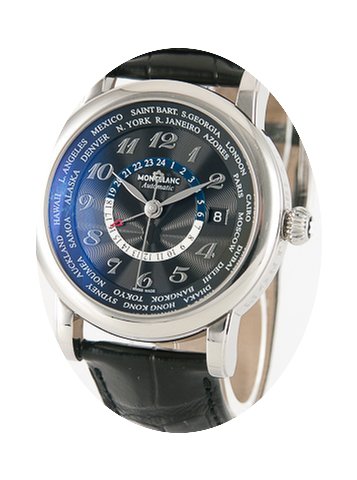 Montblanc Herrenarmbanduhr Weltzeituhr...