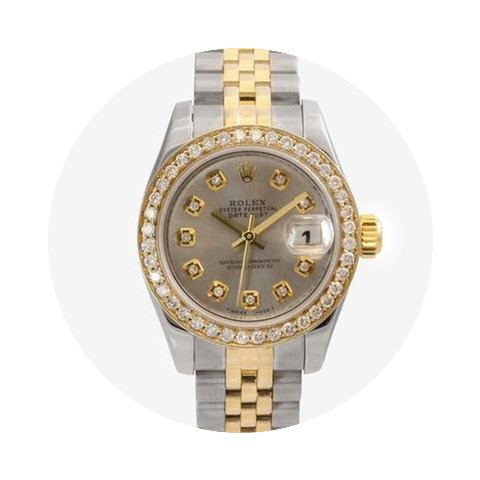 Rolex Lady Datejust Steel and Gold Watch...