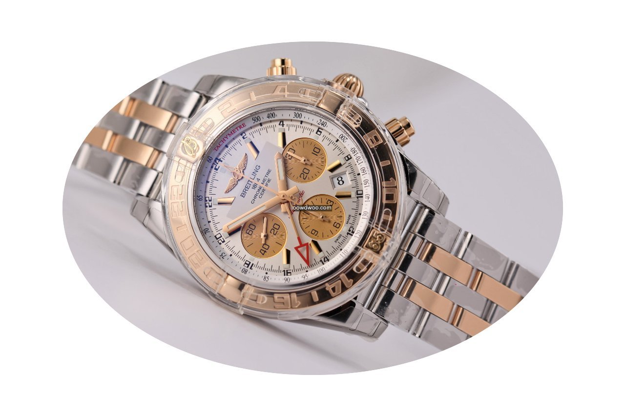 Breitling Chronomat 44 GMT 18kt gold/SS ...