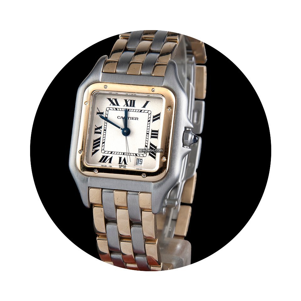 Cartier panthere steel and gold lady...