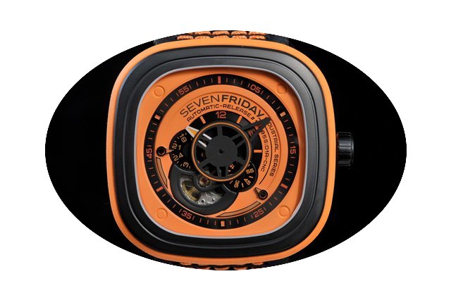 Sevenfriday P1/03 Orange & Black Pvd...