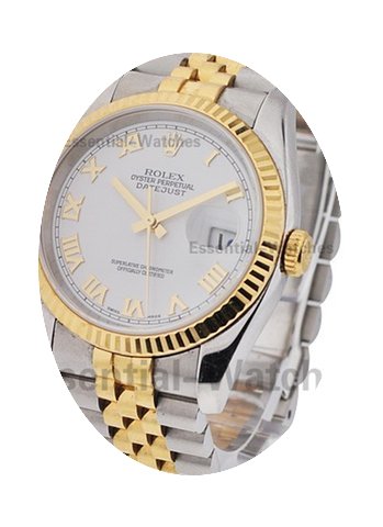 Rolex Used Mens 2 Tone Datejust with Jub...