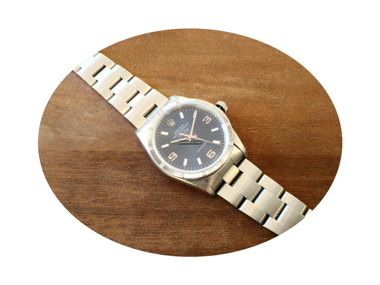 Rolex Air King Precision Blue Soleil Dia...