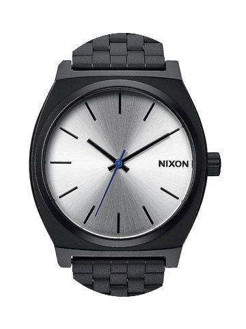 Nixon A045-180 Time Teller Black Silver ...