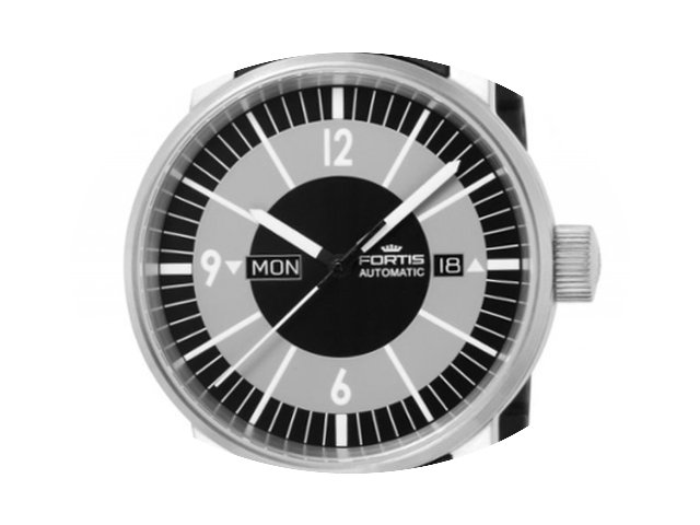 Fortis Spacematic Classic Black Stahl Au...