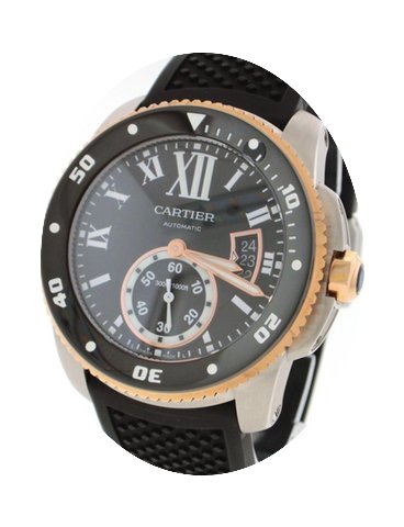 Cartier Calibre de Cartier Diver 18K Ros...