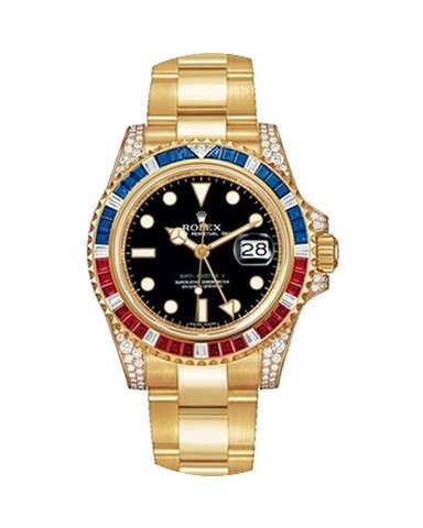 Rolex GMT-Master II Diamonds-Sapphires-R...