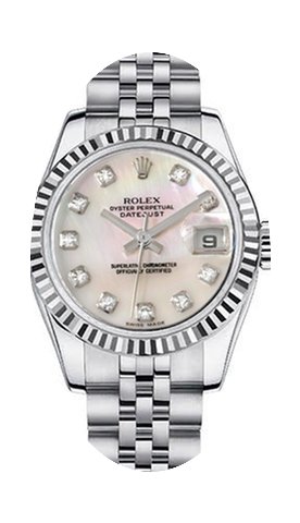 Rolex Women's New Style Steel Datejust w...