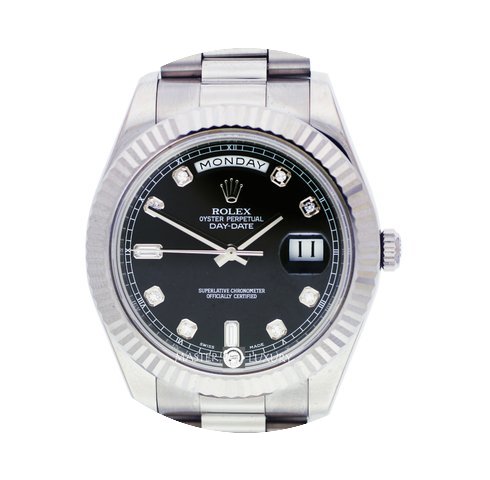 Rolex 218239 DayDate II 41 White Gold Bl...
