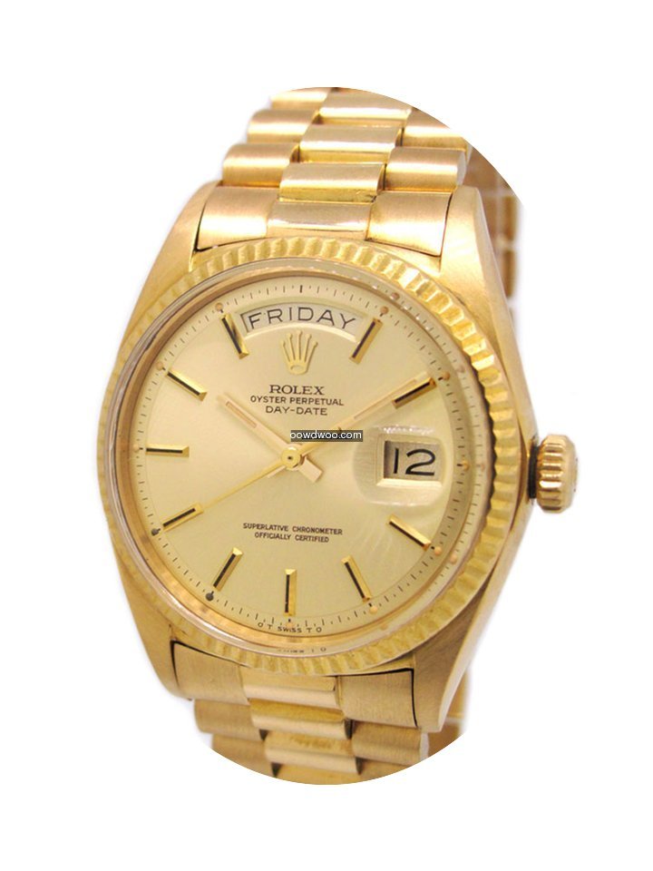 Rolex Oyster Perpetual 18K Gold Day-Date...