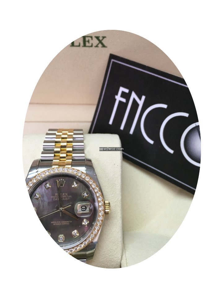 Rolex Datejust 116243 Black MOP Diamond...