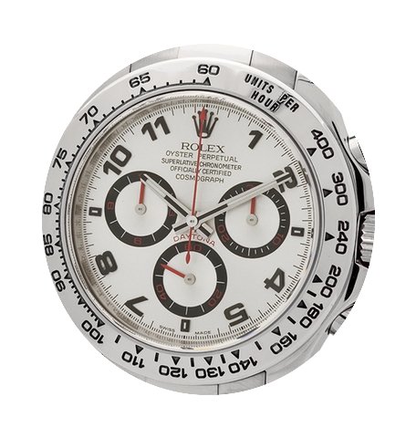 Rolex Daytona 18k White Gold Silver Arab...
