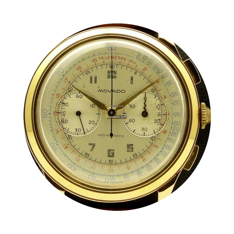 Movado | Vintage Chonograph in 18kt rose...