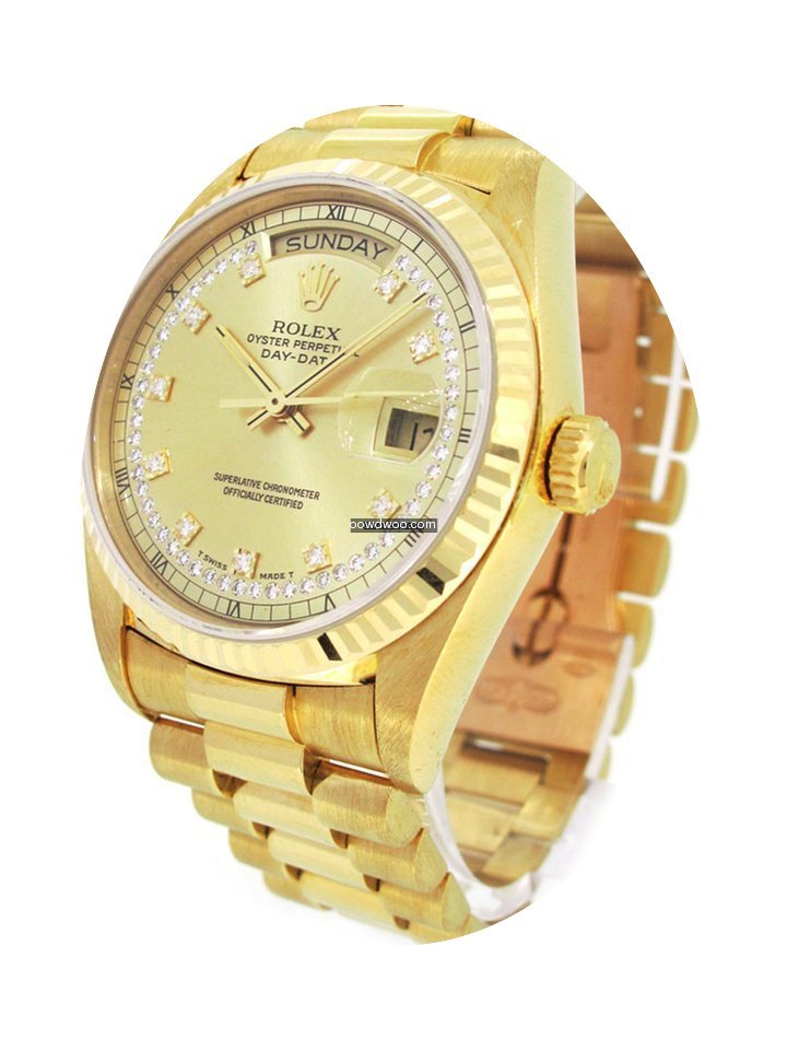 Rolex Oyster Perpetual Day-Date 18K Gold...