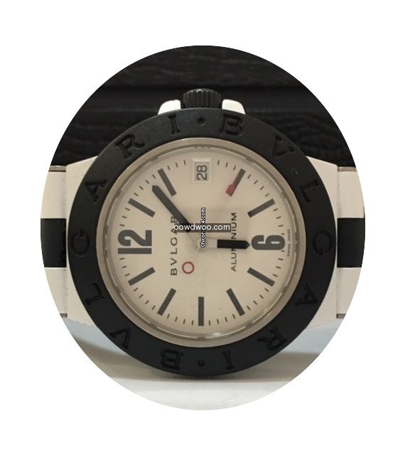 Bulgari Diagono Aluminium Rubber Automat...