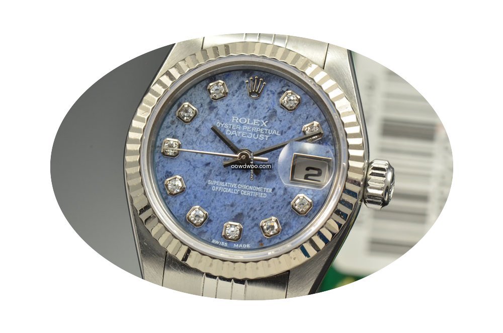 Rolex Datejust Steel Sodalite Diamond Di...