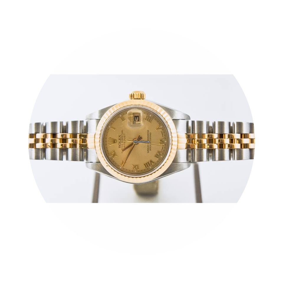 Rolex Lady-Datejust 69713 Champagne Roma...