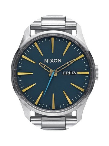 Nixon A356-2076 Sentry SS Navy Brass 42m...