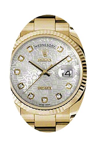 Rolex Day-Date 36 118238-SVJDFO Silver J...