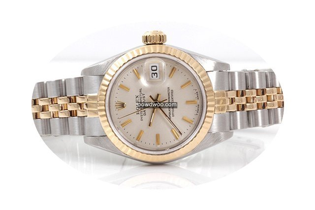 Rolex Ladies 18K/SS Datejust - Silver St...