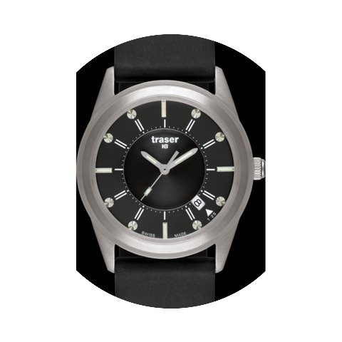 Traser H3 Classic Translucent Black mit ...