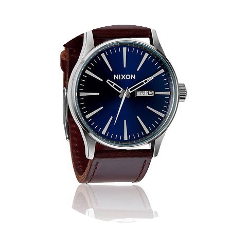 Nixon The Sentry Leather Blue / Brown...