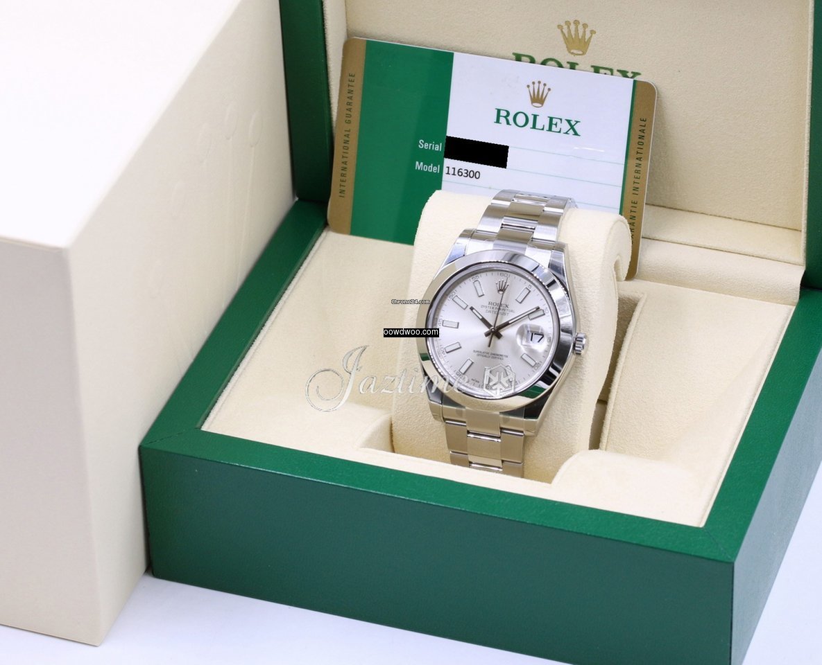 Rolex Datejust II 116300 Index Silver 41...