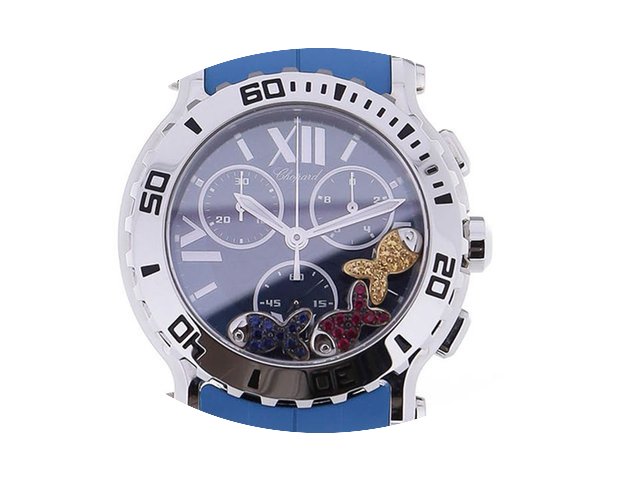 Chopard Happy Sport 42 Blue Rubber...