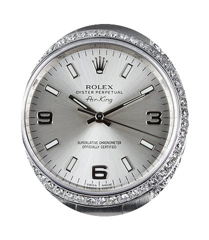 Rolex Air King Round Brilliant Diamond S...