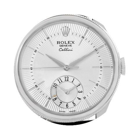 Rolex Cellini Dual Time 18k White Gold A...