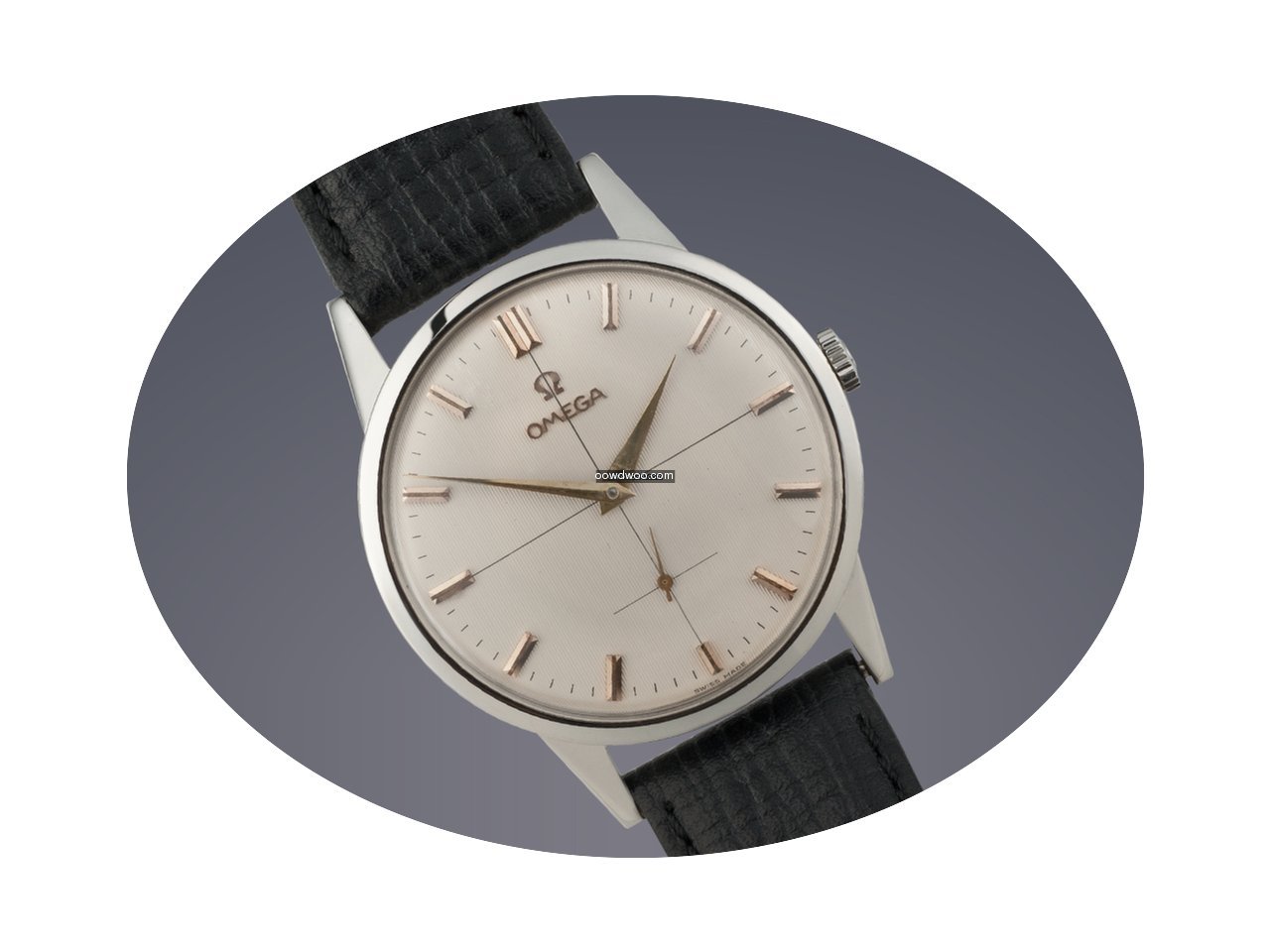 Omega Oversize stainless steel manual wa...