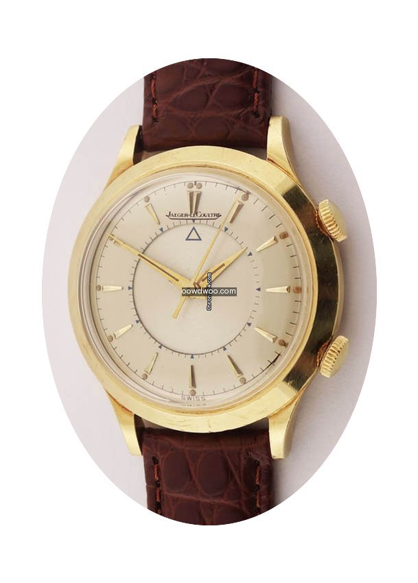 Jaeger-LeCoultre Solid 18K Gold Alarm Wa...