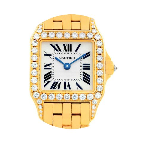 Cartier Santos Demoiselle 18k Yellow Gol...