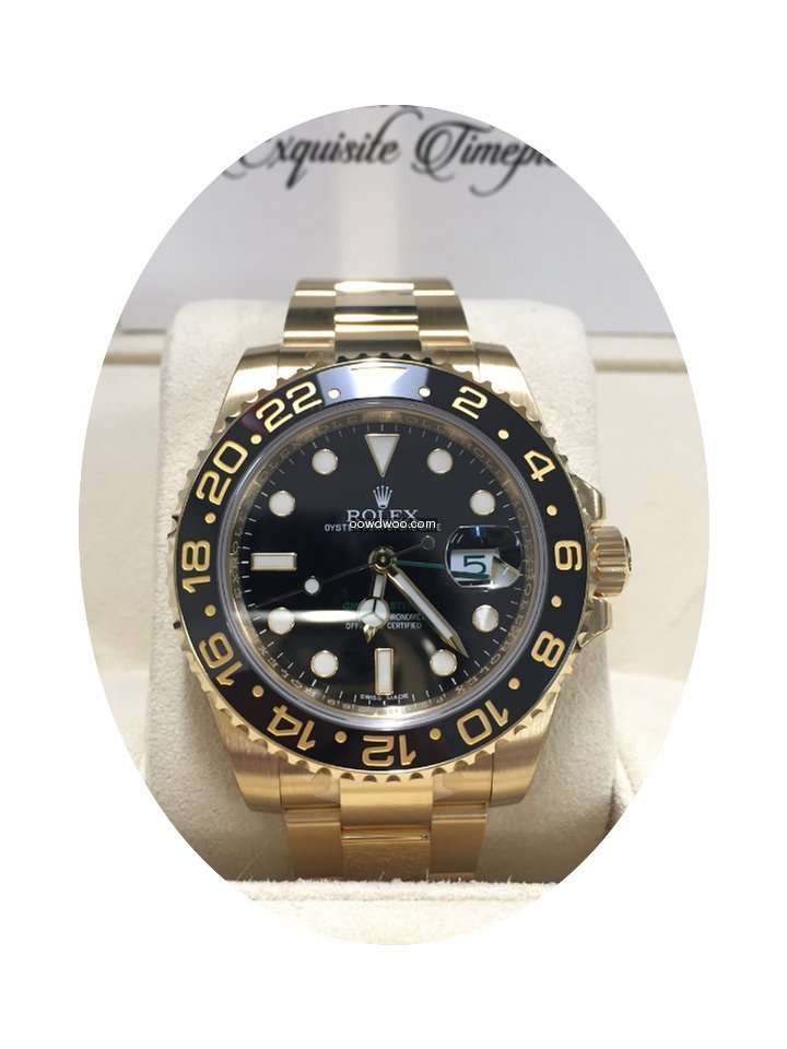 Rolex 116718 GMT-Master II Yellow Gold B...