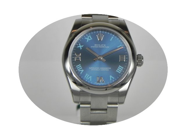 Rolex OYSTER PERPETUAL 31MM BLU ROMAN...