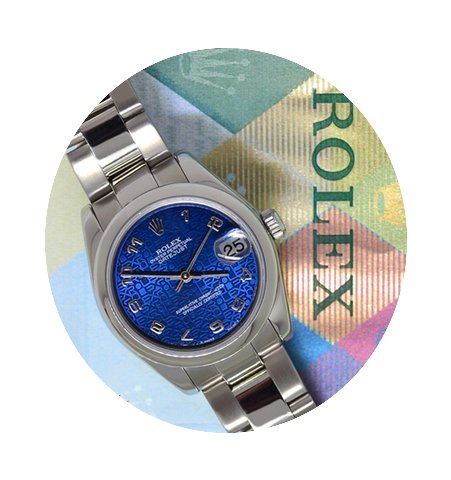 Rolex Datejust Stainless Steel Blue Jubi...