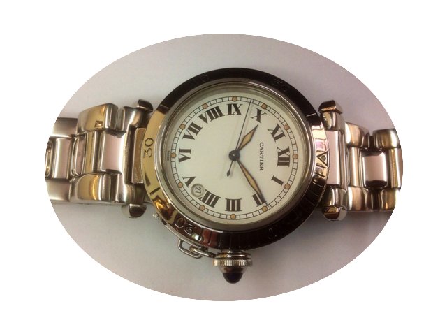 Cartier Pasha automatic stainless steel...
