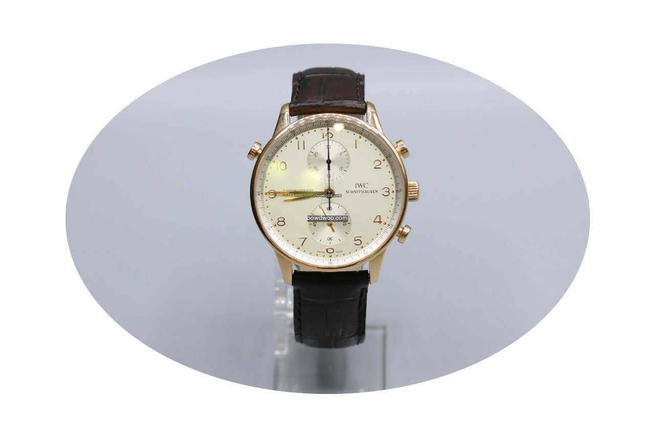 IWC portuguese chrono or rose rattrapant...