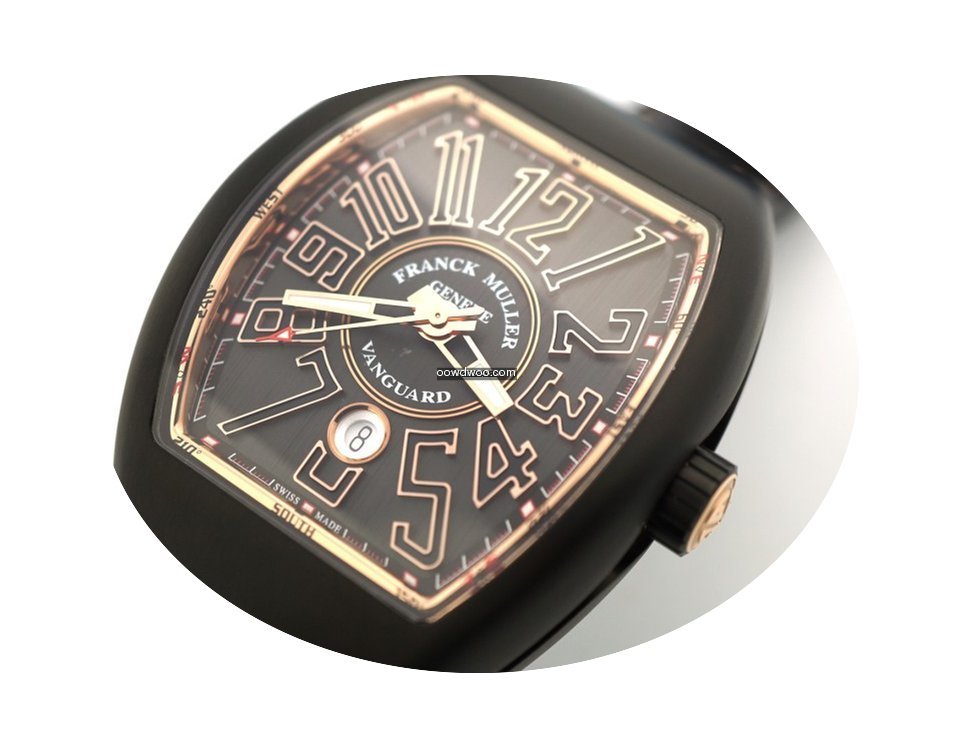 Franck Muller Vanguard Black Titanium an...