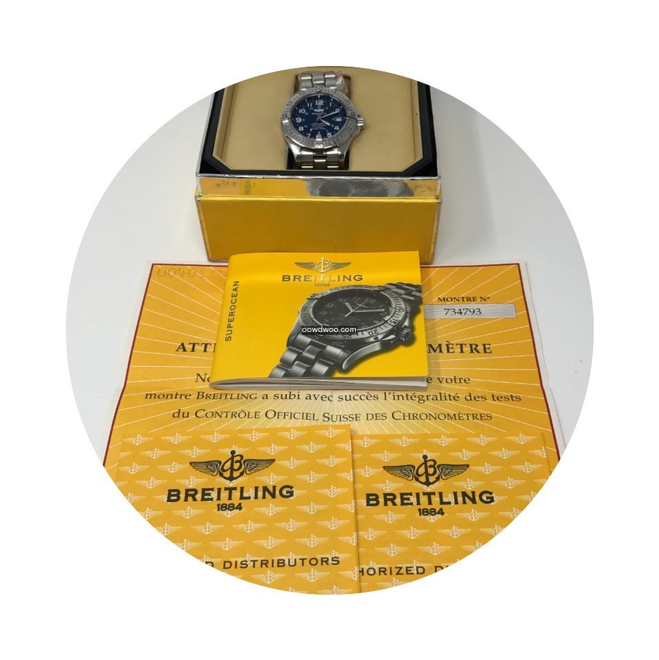 Breitling Superocean Steel / Steel Box...