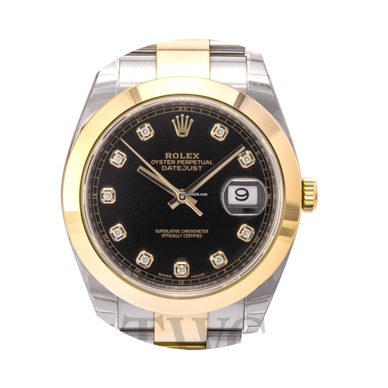 Rolex Datejust 41 Black 18k yellow gold/...