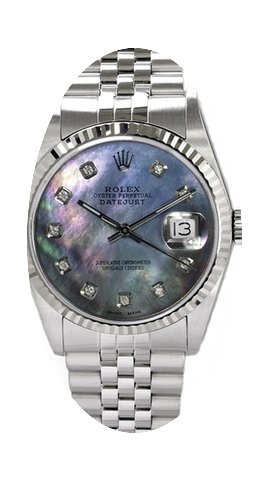 Rolex Men's Datejust Stainless Steel Cus...