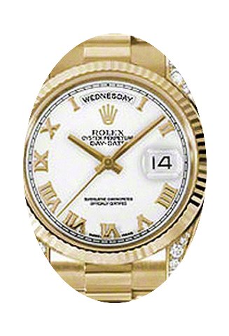 Rolex Day-Date 36 118338-WHTRFP White Ro...