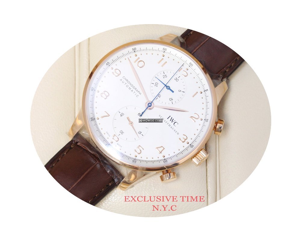 IWC Portuguese Silver Dial Chronograph R...