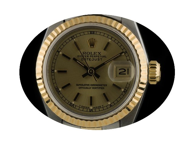 Rolex Steel & Gold O/P Champagne Bat...